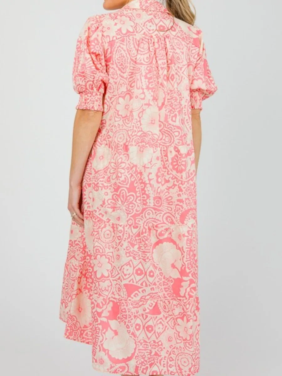 Chic Cotton Floral Dress