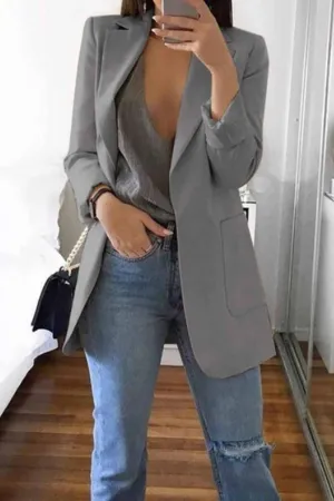 Chicindress Stylish Suit with Pocket Blazer(5 Colors)