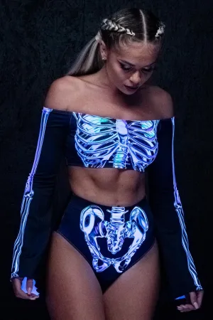Chromatic Skeleton Booty Shorts