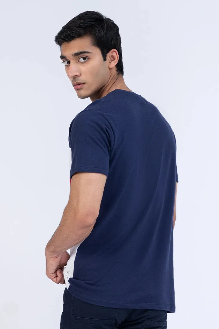 Color Block Relax Fit T-Shirt
