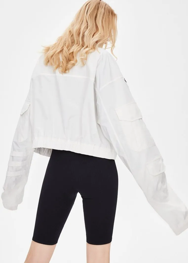 Color Blocking Elastic Pendulum Jacket
