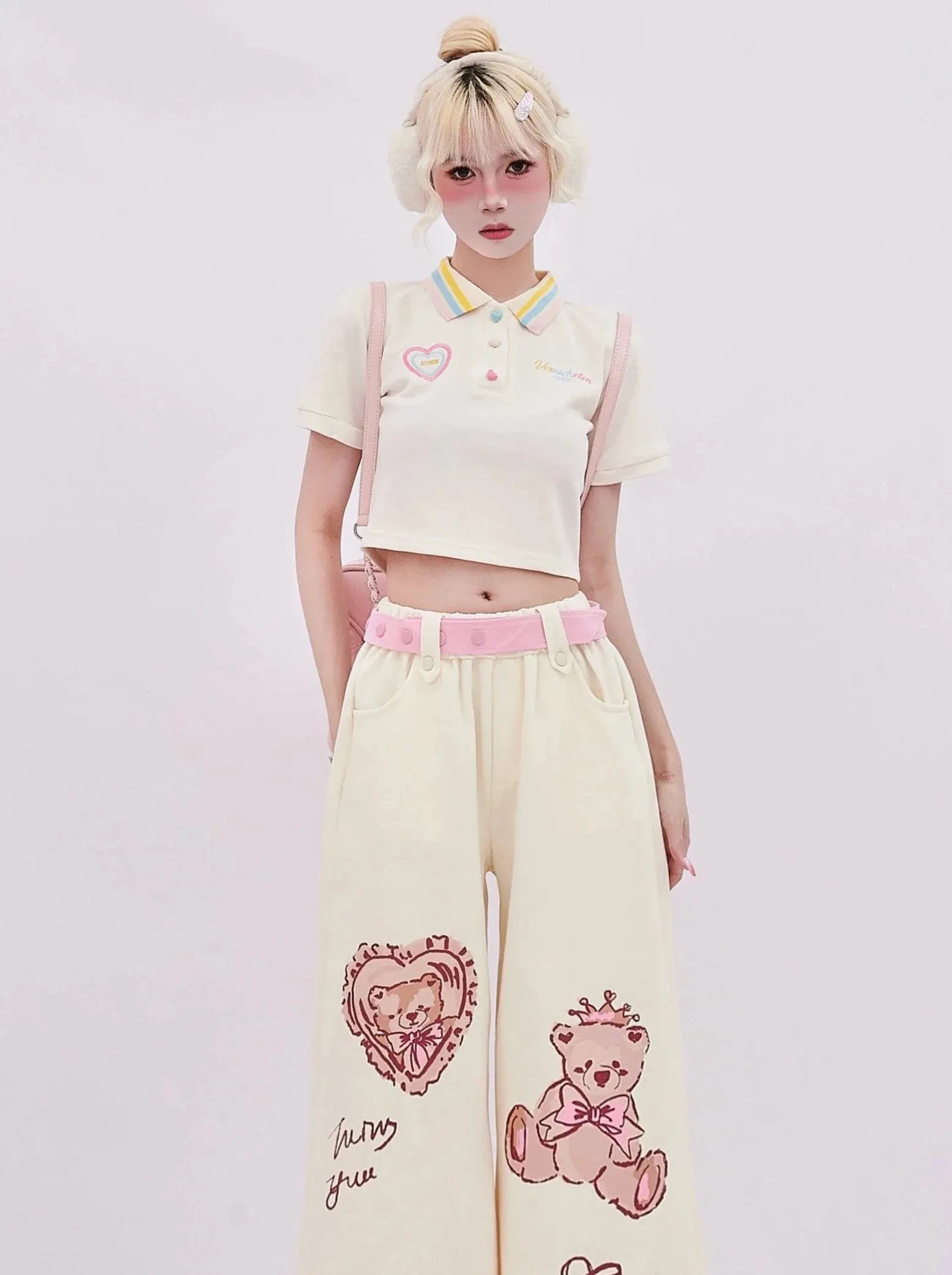 Colorful Tops Pop Polo Short