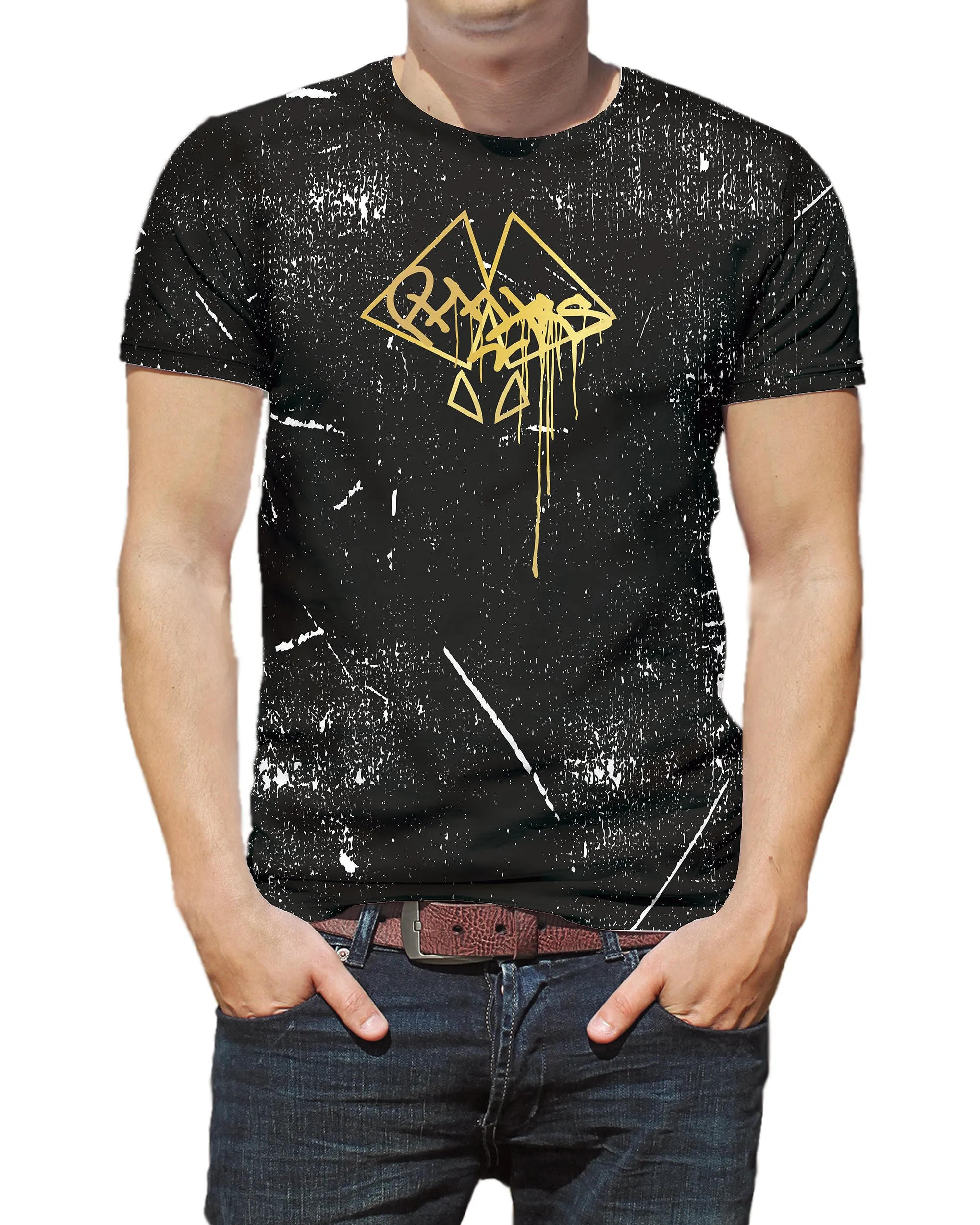 Comfortable Black Tees For Men-BT357