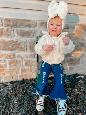 Distressed Jean Bell Bottoms