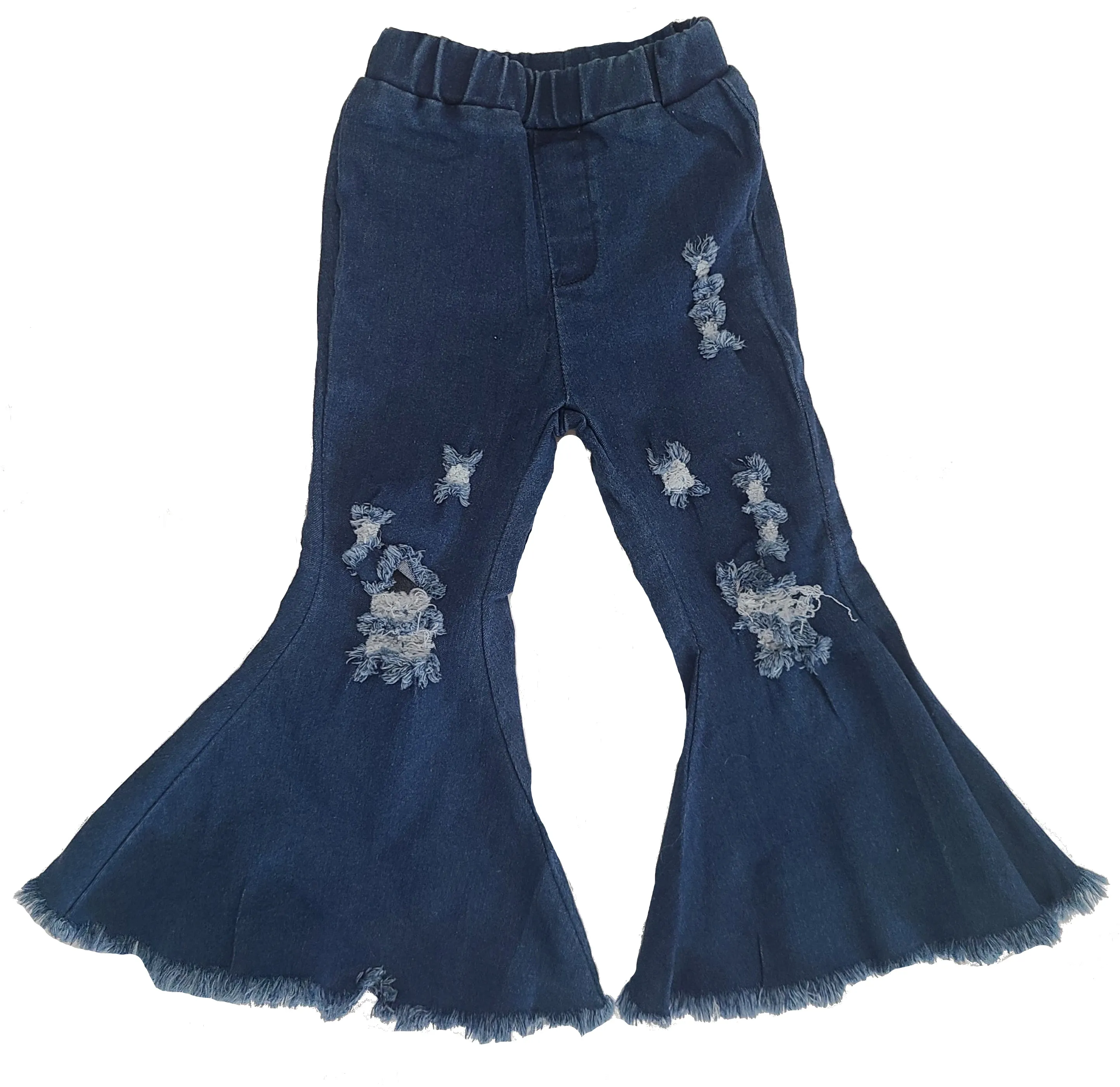 Distressed Jean Bell Bottoms