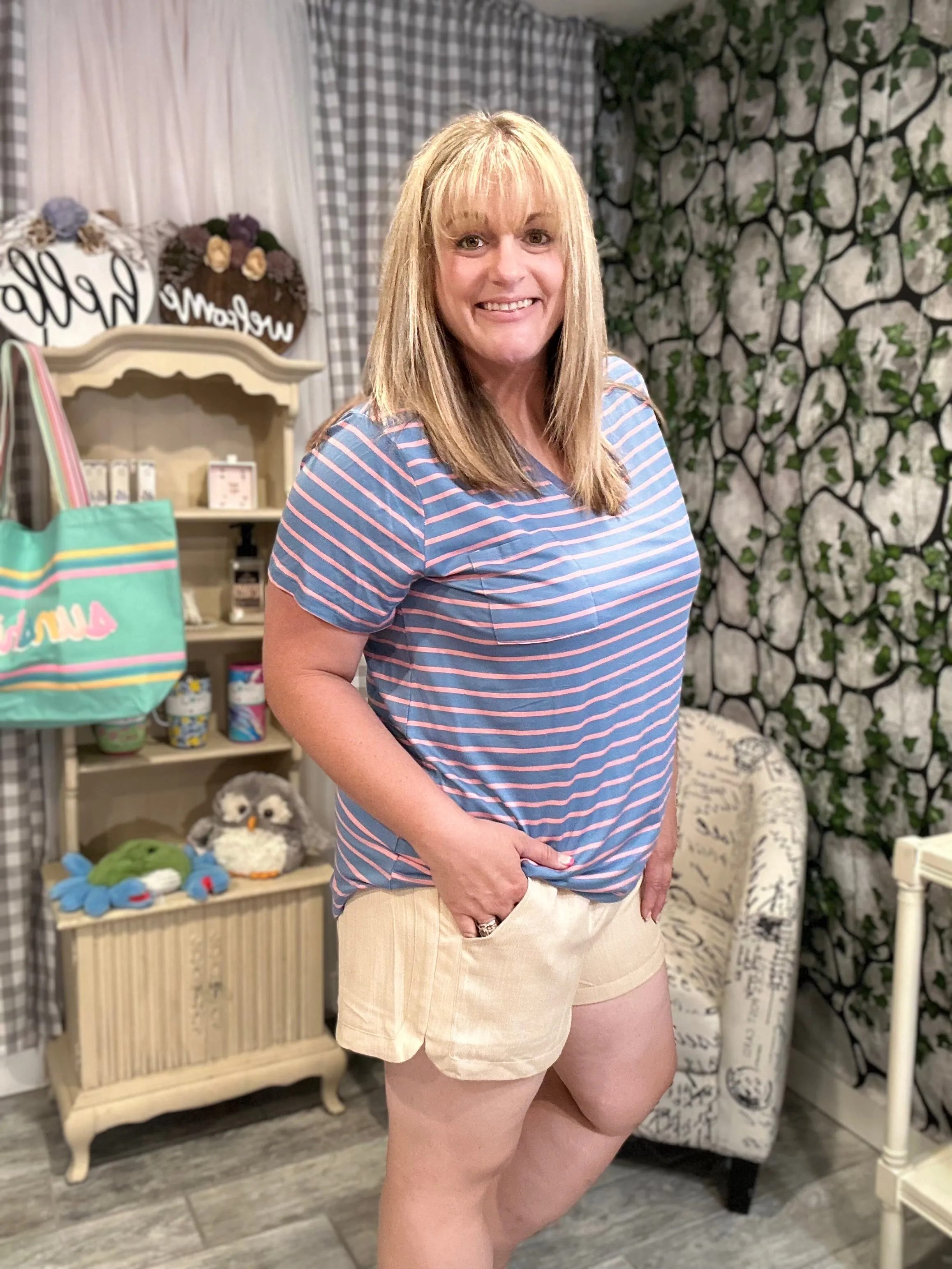Dolphin Shorts with Side Pockets