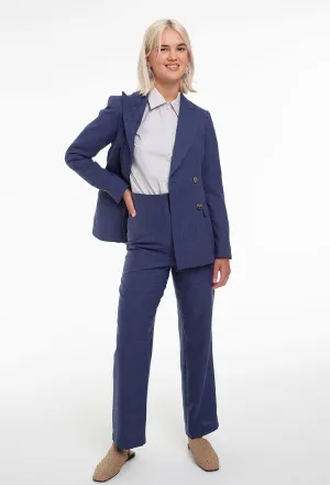 Double Breasted Soft Tailored Jacket – Flap Pocket