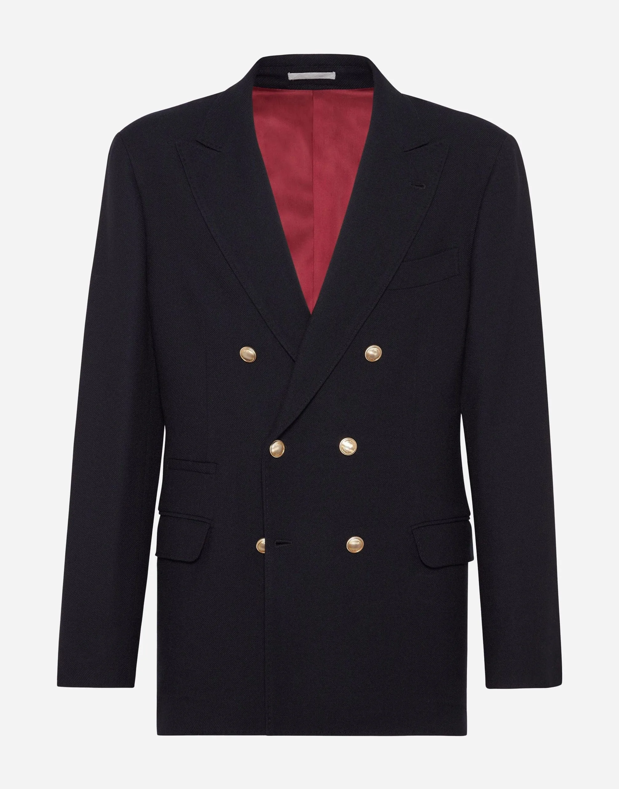 Double-Breasted Stretch-Wool Blazer