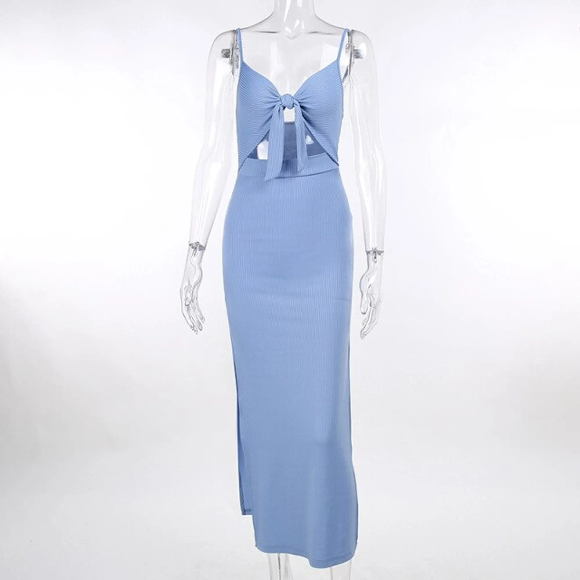 Elegant Fashion High Split Summer Dresses