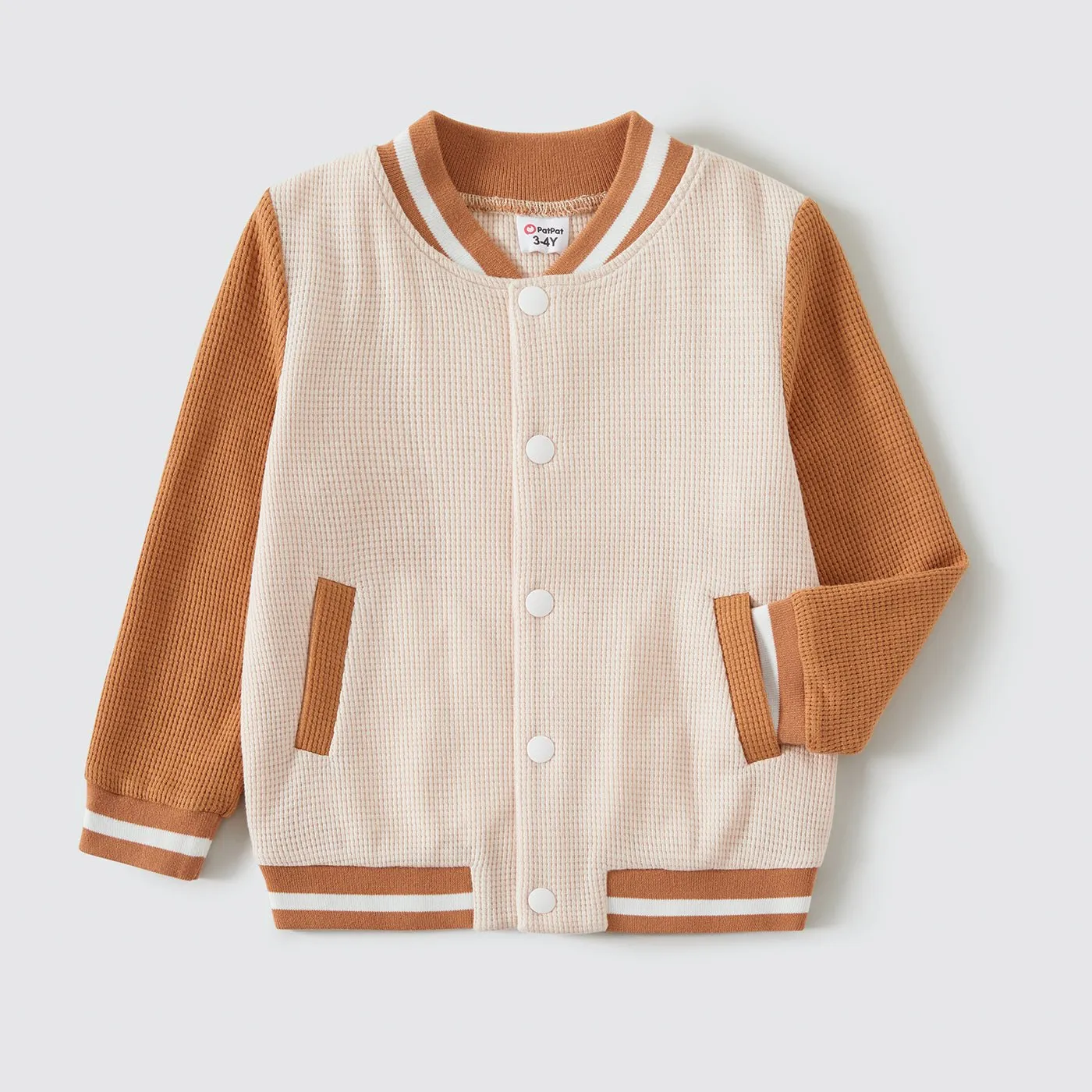 Family Matching Fleece Letter Embroidered Long-sleeve Outwear Tops