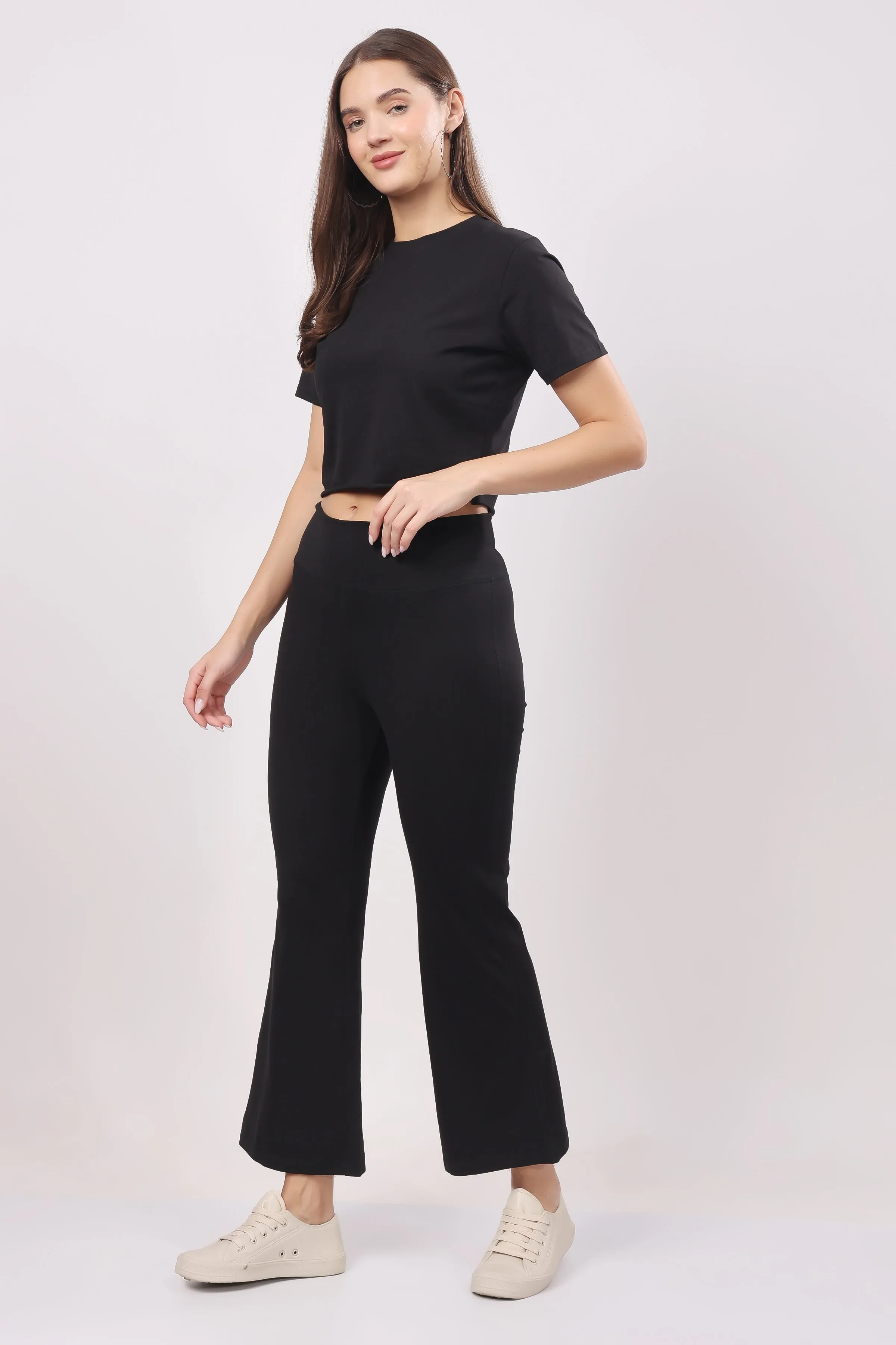 Flare Bliss Co-ord Sets - Black