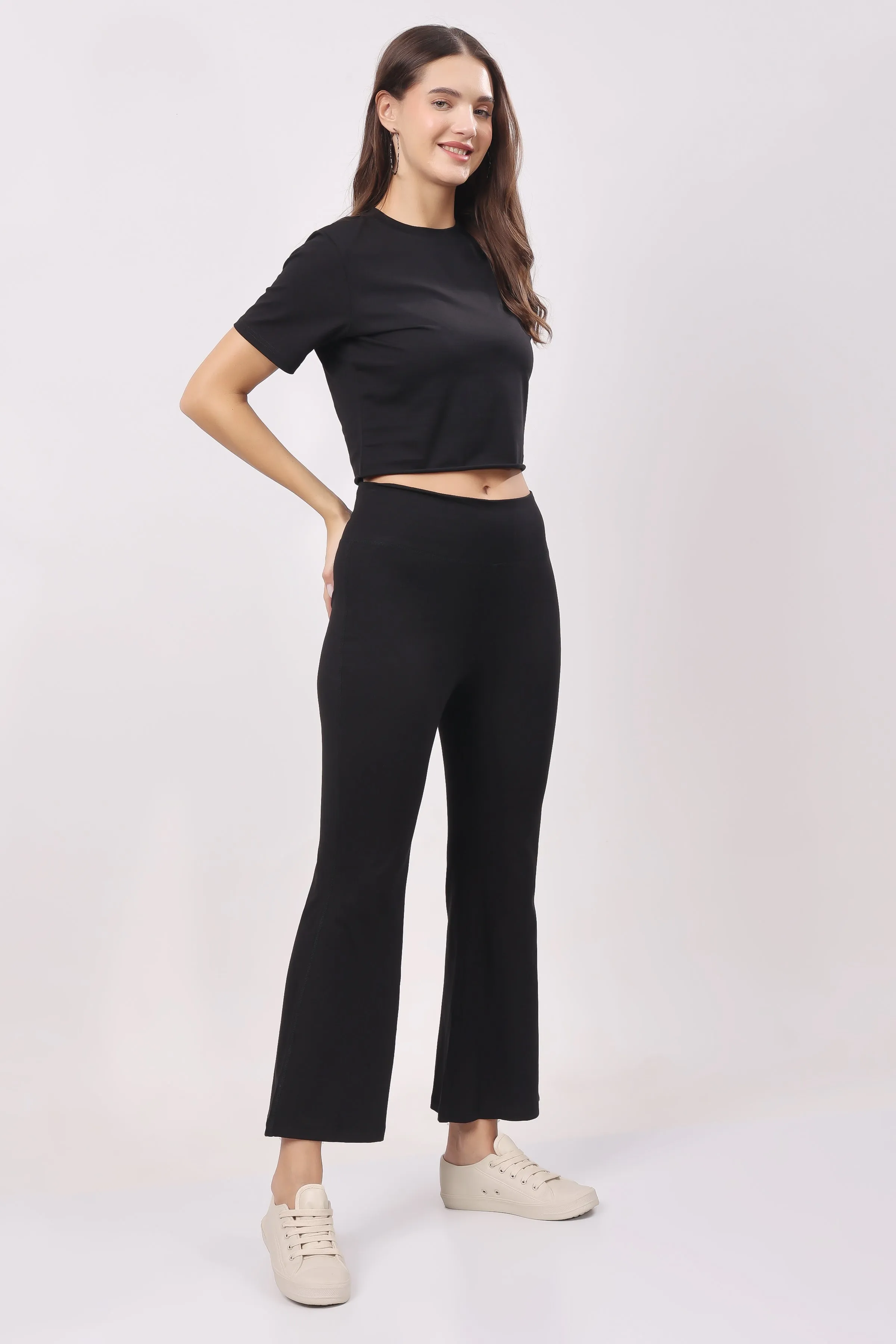 Flare Bliss Co-ord Sets - Black