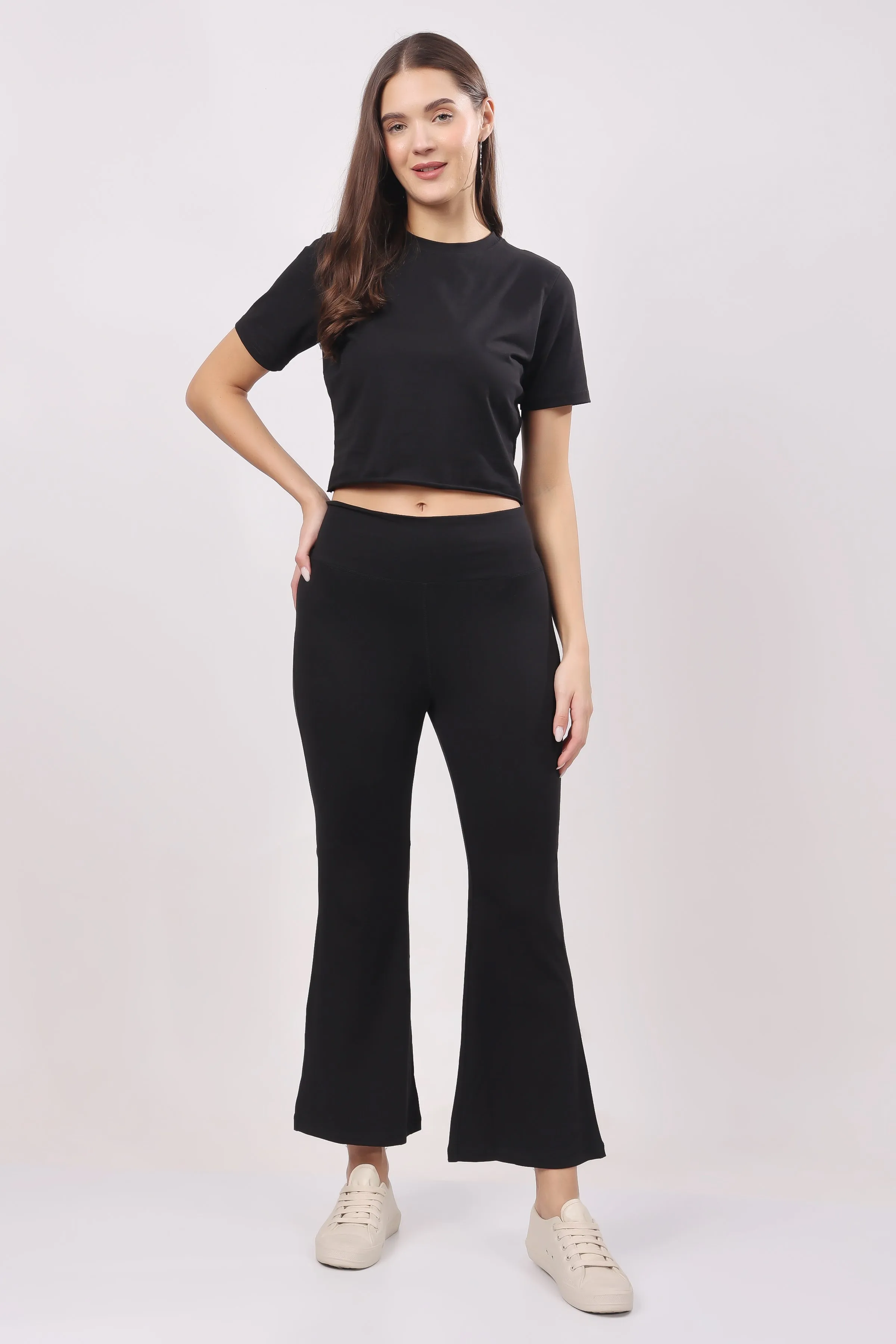 Flare Bliss Co-ord Sets - Black