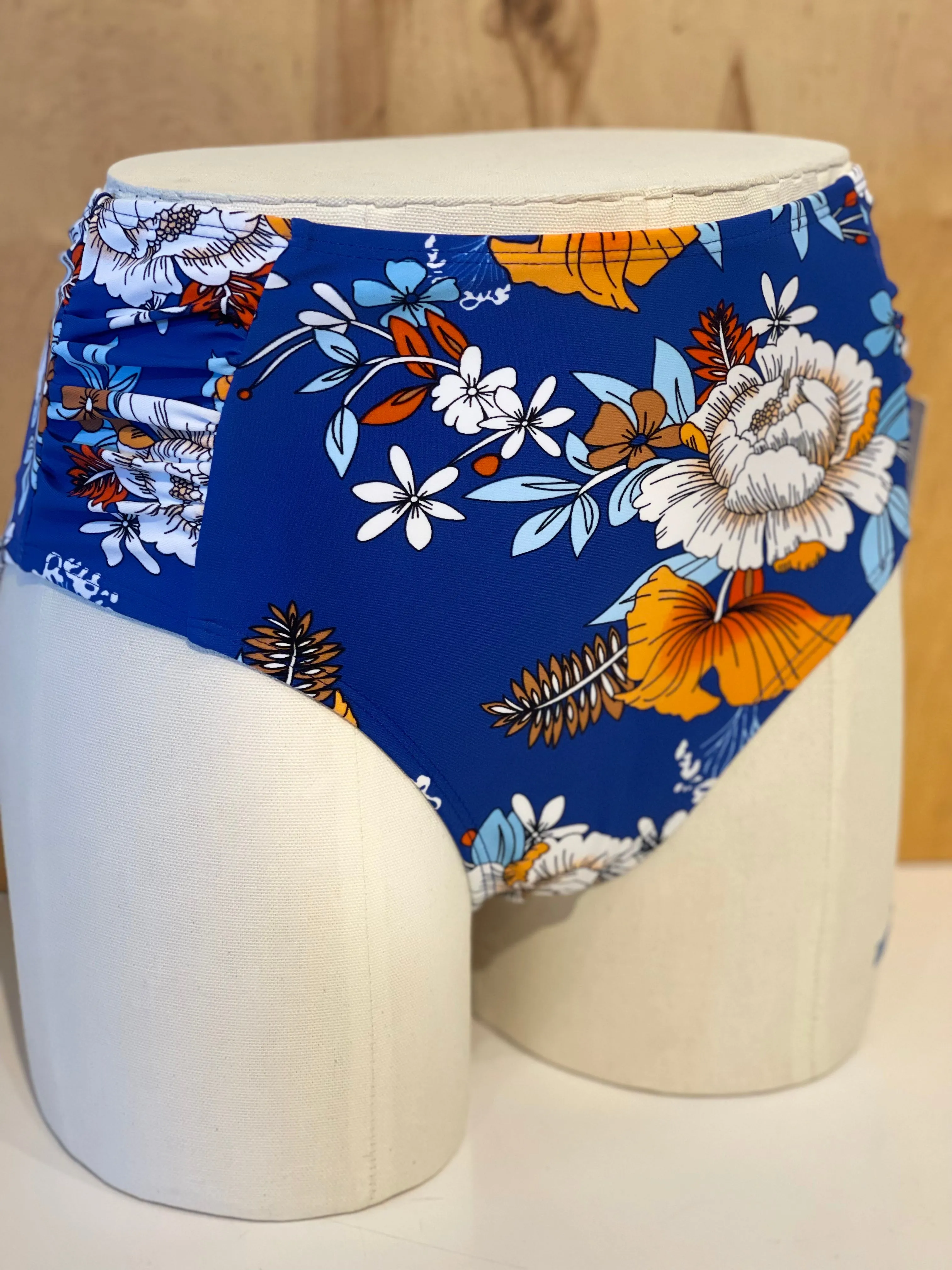 Floral Knot High Waist Swim Bottoms