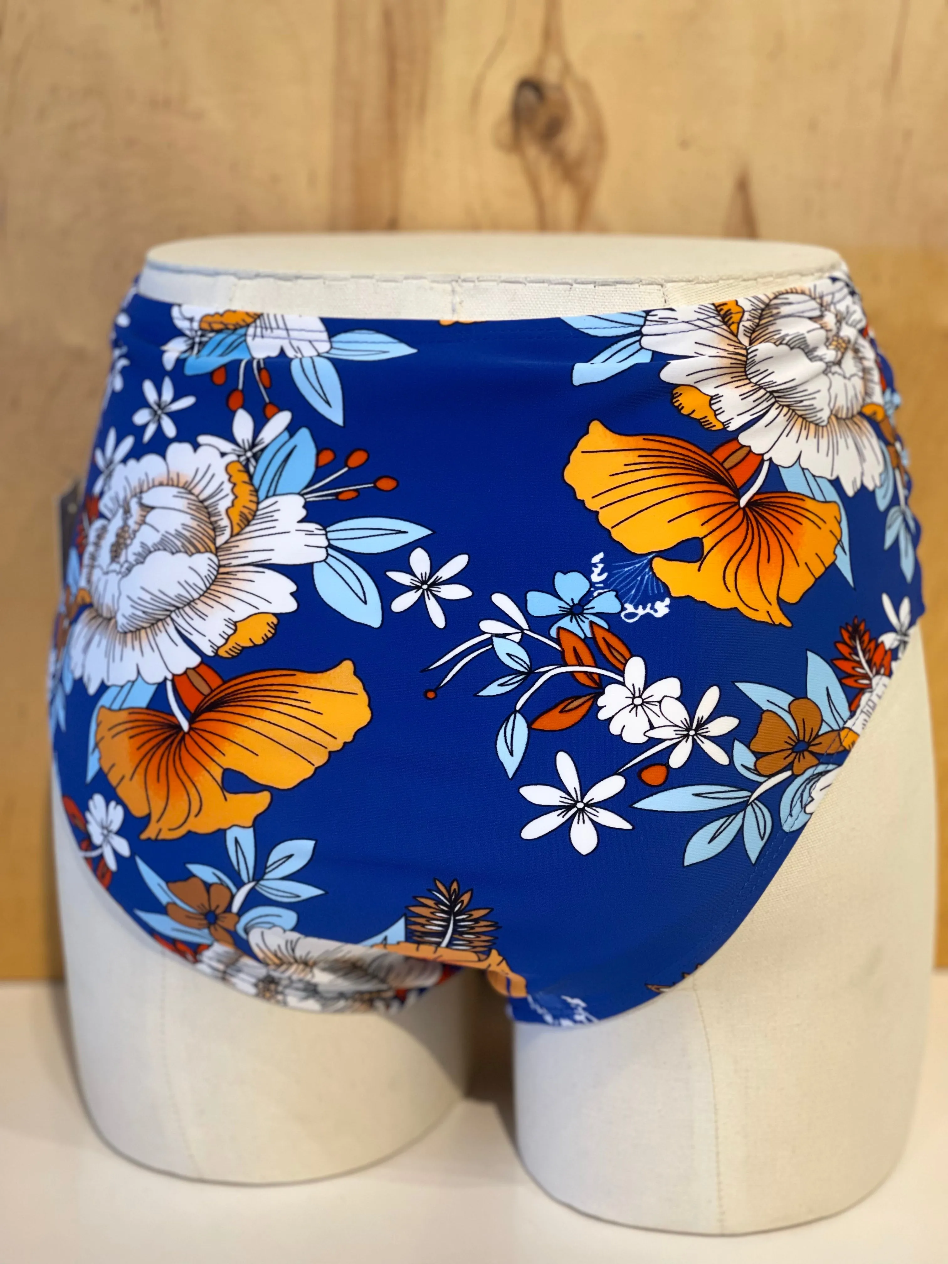 Floral Knot High Waist Swim Bottoms