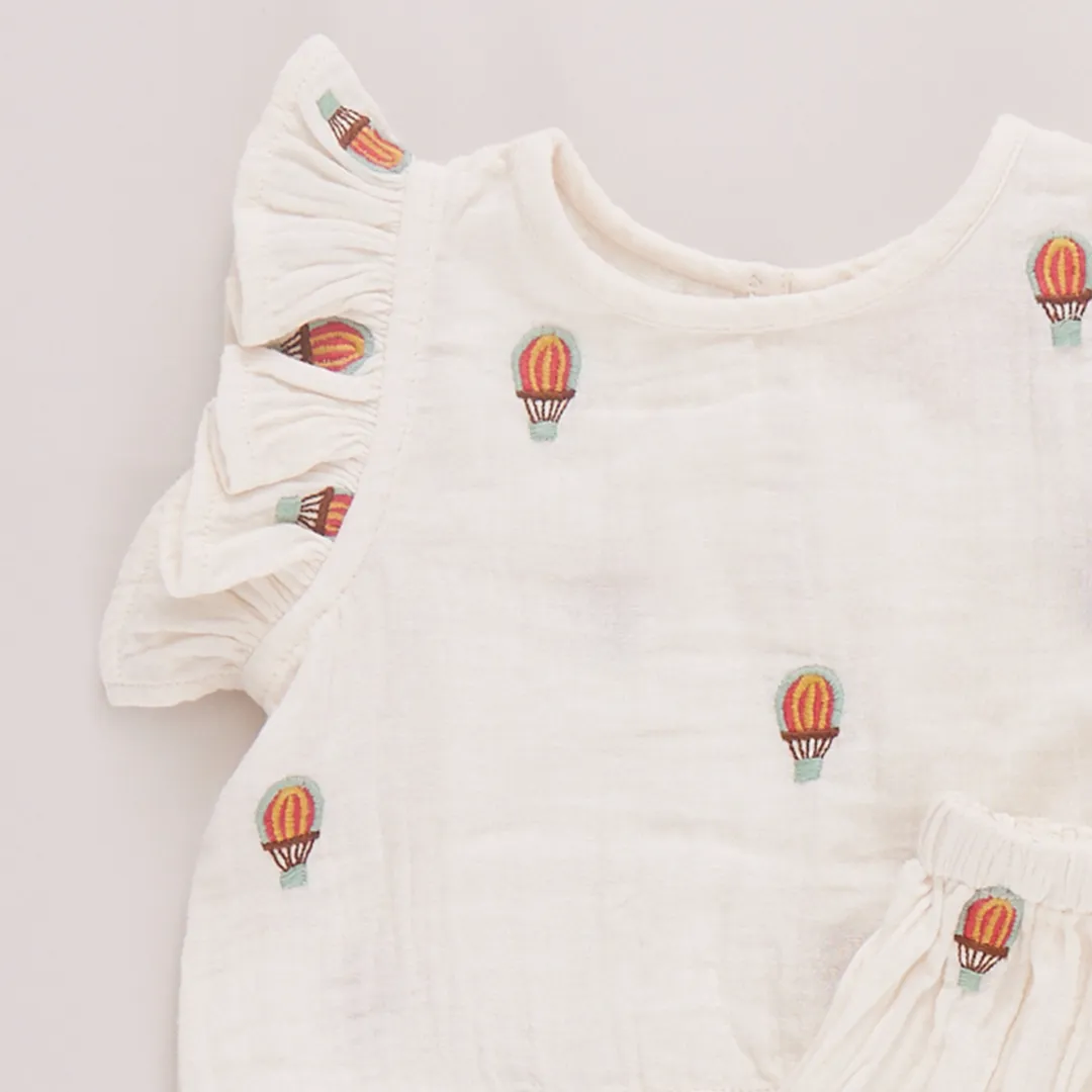 Girls Roey 2-Piece Set - Hot Air Balloons