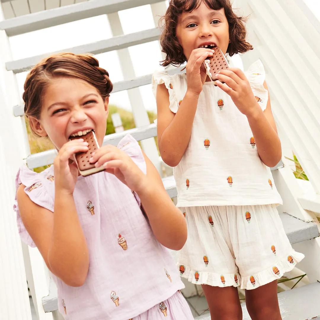 Girls Roey 2-Piece Set - Hot Air Balloons