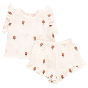 Girls Roey 2-Piece Set - Hot Air Balloons