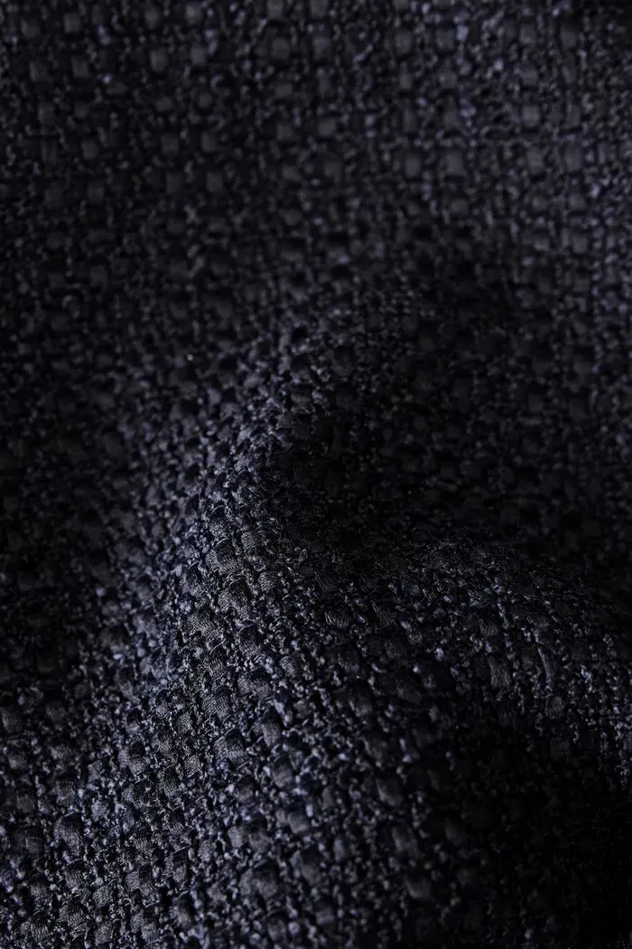 Gloria Navy Coat in Wool Tweed