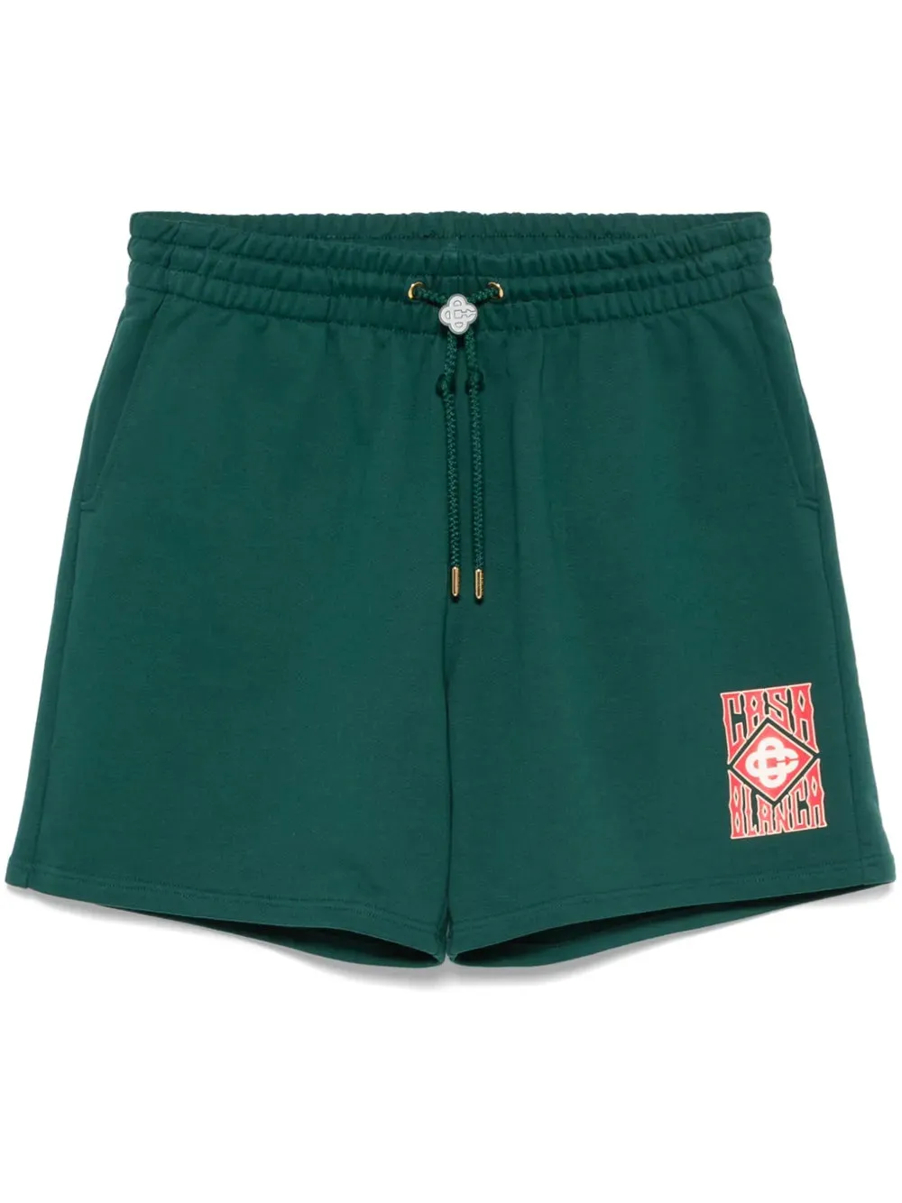 Gothic-Stacked Logo Shorts