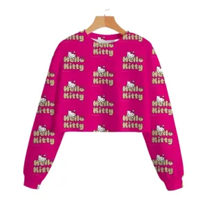 Hello Kitty Girls' Short Hoodie – Cute & Comfortable Autumn Sweatshirt