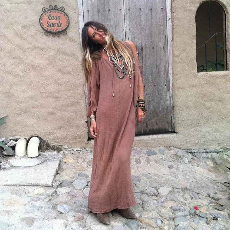Holiday Breeze - A-Line Boho Dress by The Nevermore