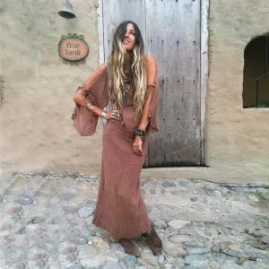 Holiday Breeze - A-Line Boho Dress by The Nevermore