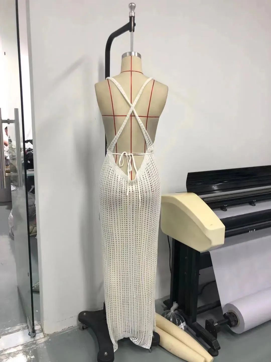 Hollow Sleeveless Bikini Cover Up