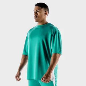 Hybrid Oversize Tee - Ocean