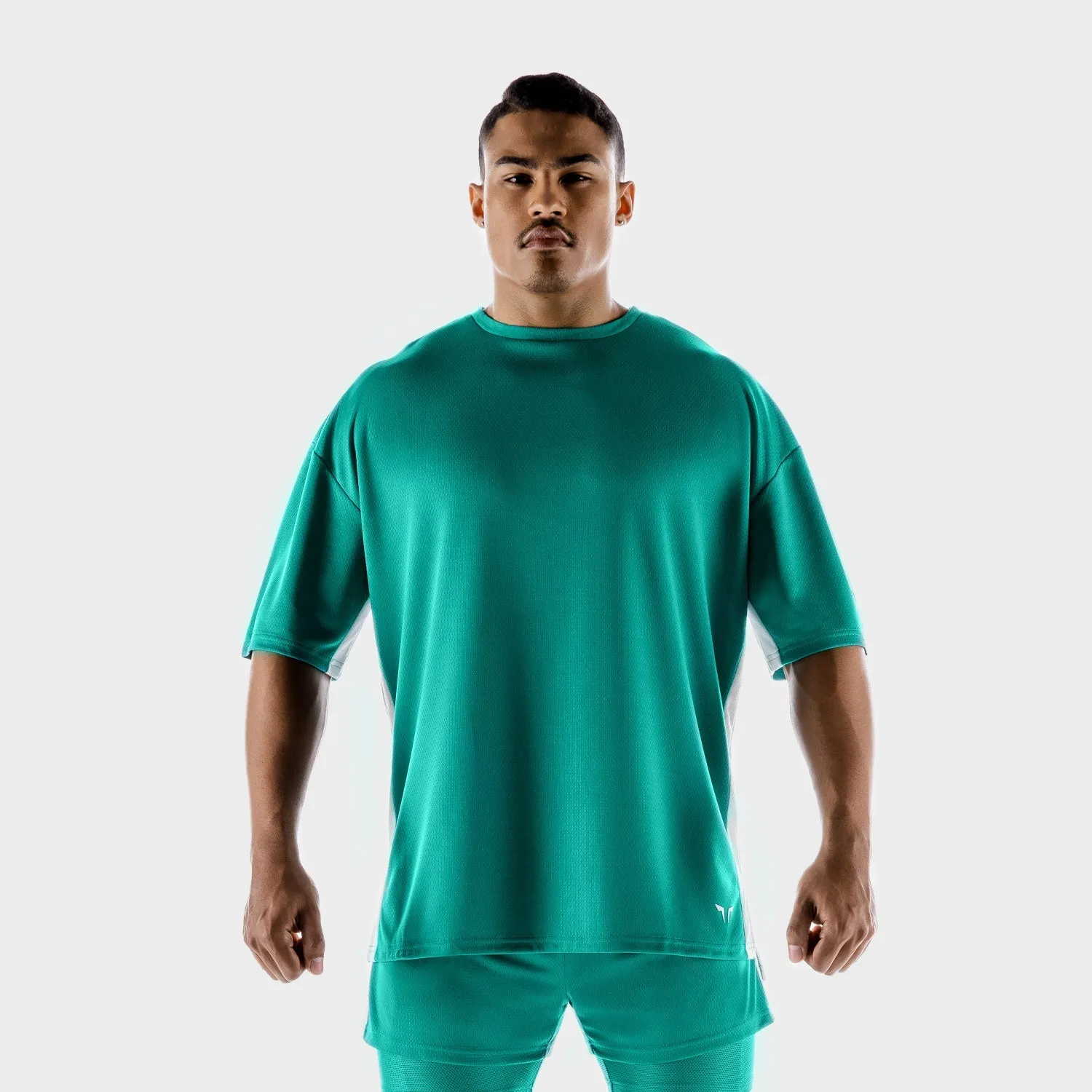 Hybrid Oversize Tee - Ocean