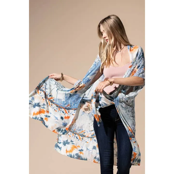 Indigo Morning Kimono