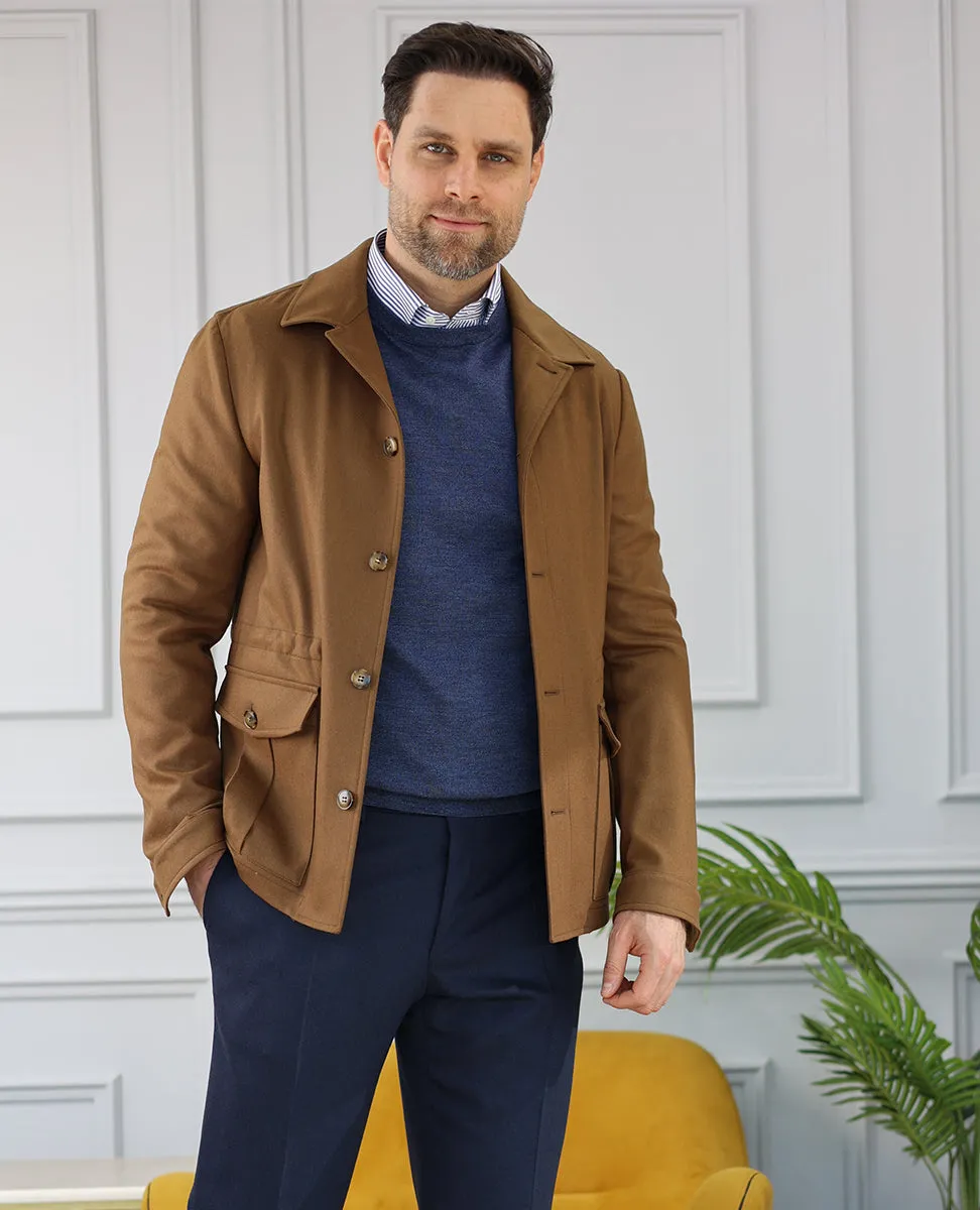 Jacket with stretch Wool