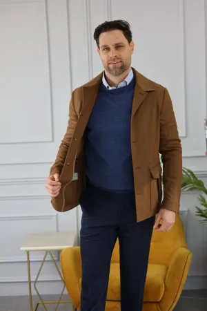 Jacket with stretch Wool