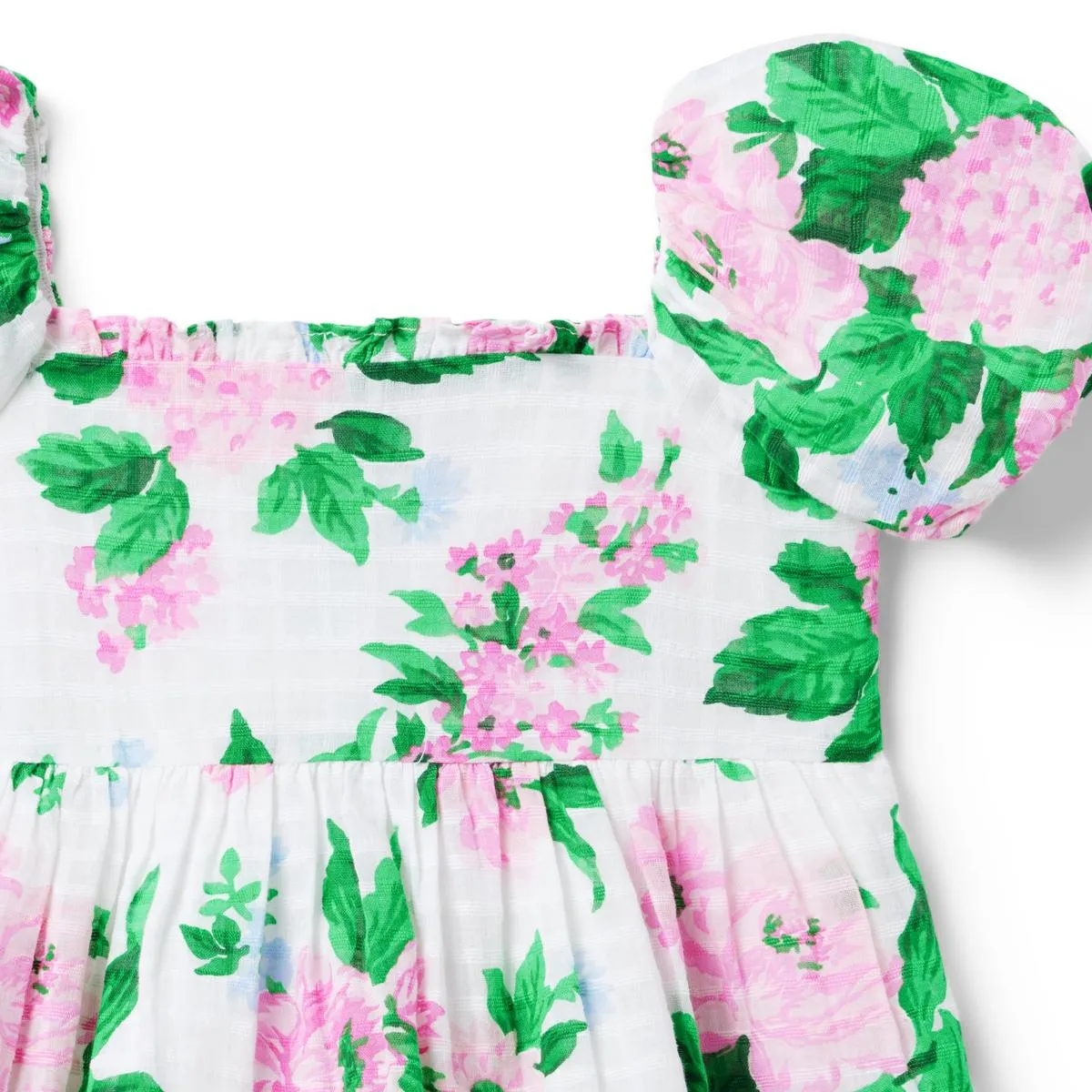 Janie and Jack Floral Puff Sleeve Top