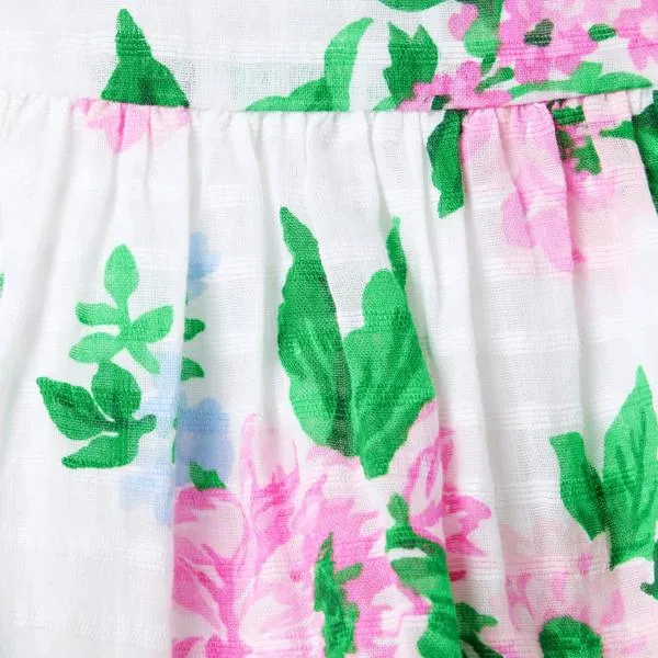 Janie and Jack Floral Puff Sleeve Top