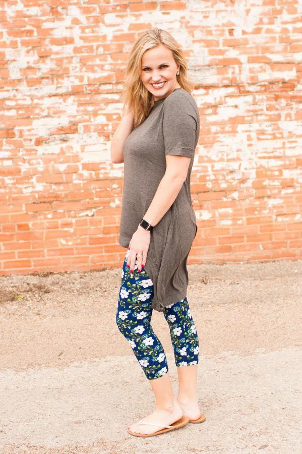 Jolene Hi-Low Mid Grey Tunic SM-3XL