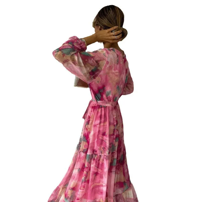 Joyce | Chic Floral V-Neck Dress