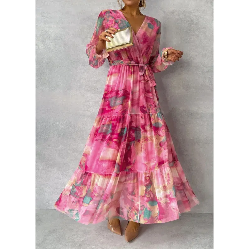 Joyce | Chic Floral V-Neck Dress