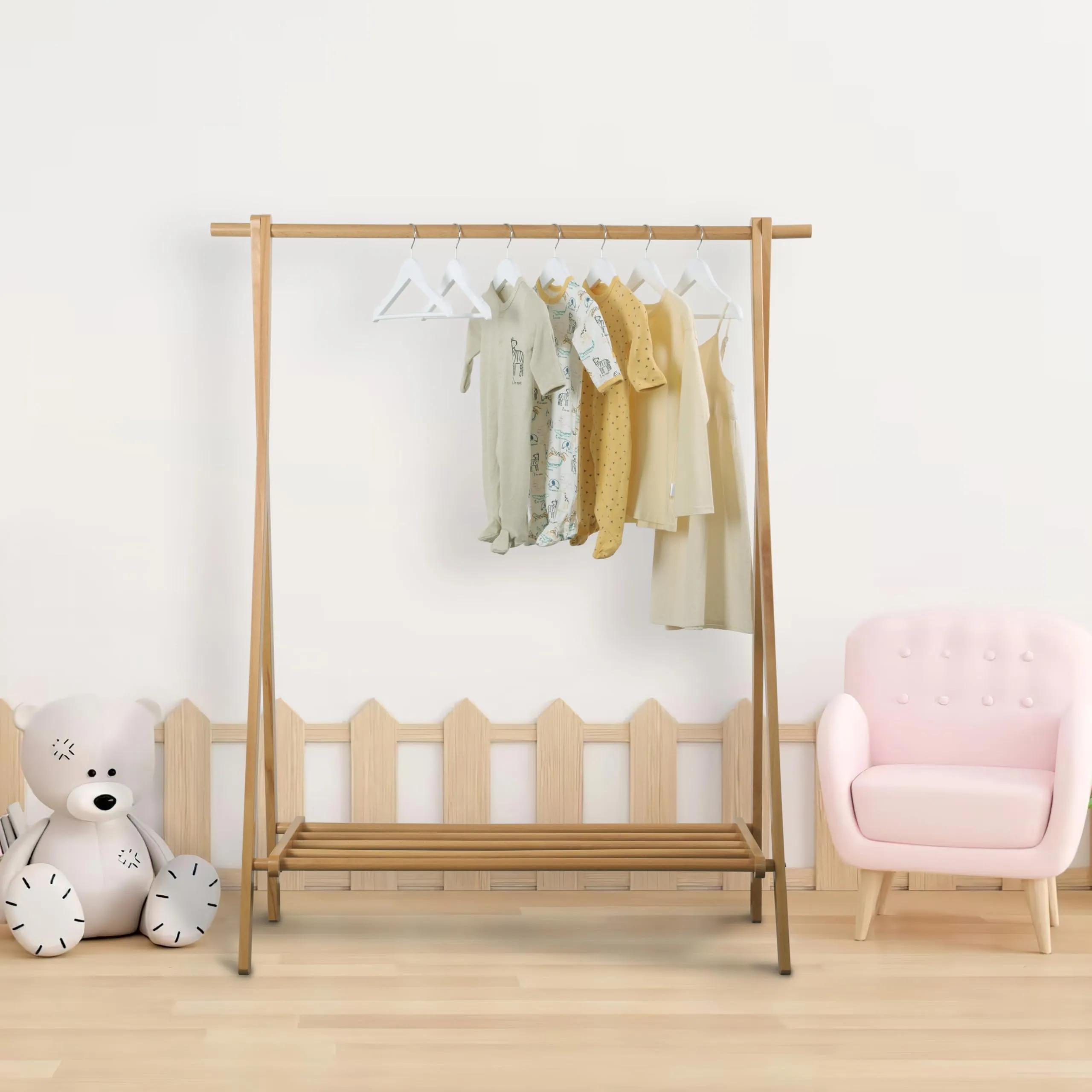 Kids Hangers 20-Pack with 360° Swivel Hooks