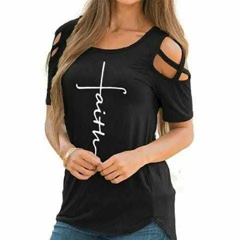 Ladies Faith Designed Summer Casual Tops