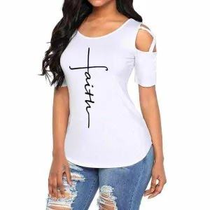 Ladies Faith Designed Summer Casual Tops