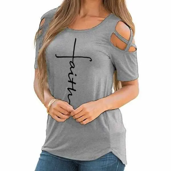 Ladies Faith Designed Summer Casual Tops
