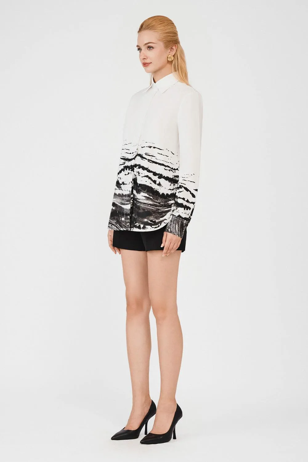 Landry Straight Slim Leg Rain Cloth Short Length Shorts