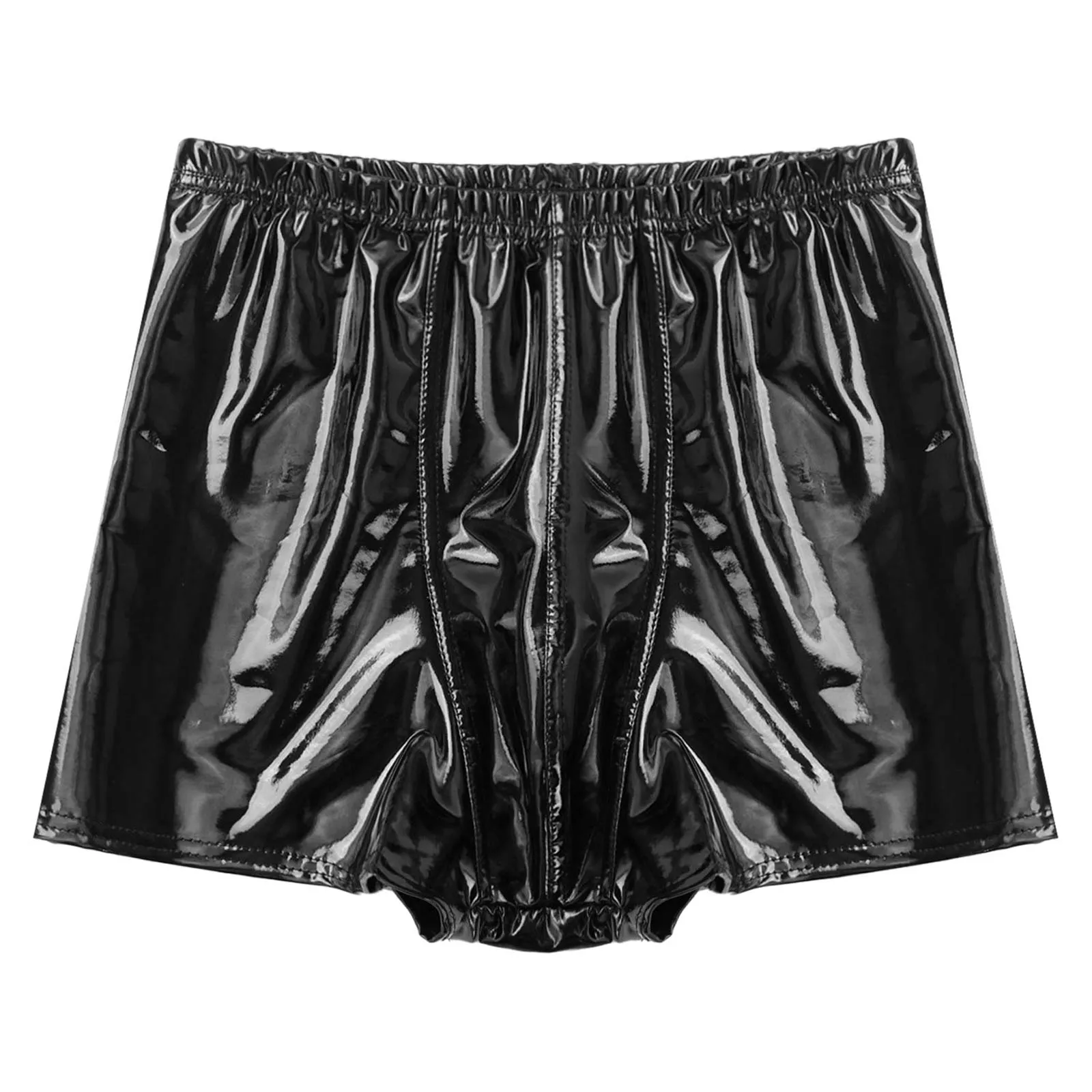 Leather Low Rise Mini Shorts