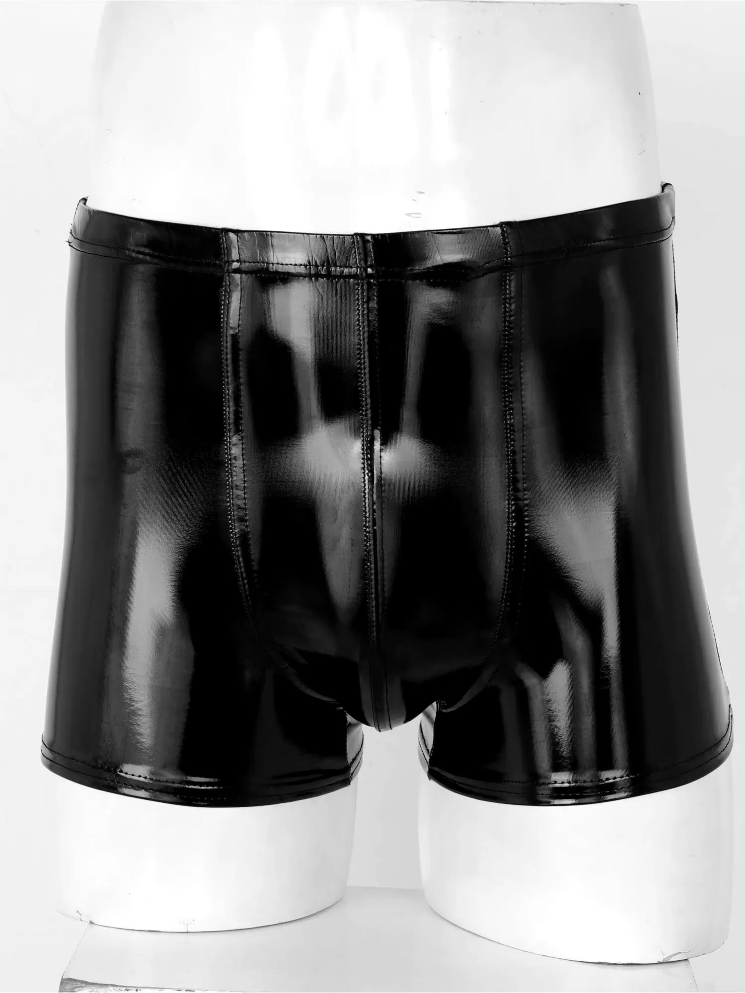Leather Low Rise Mini Shorts