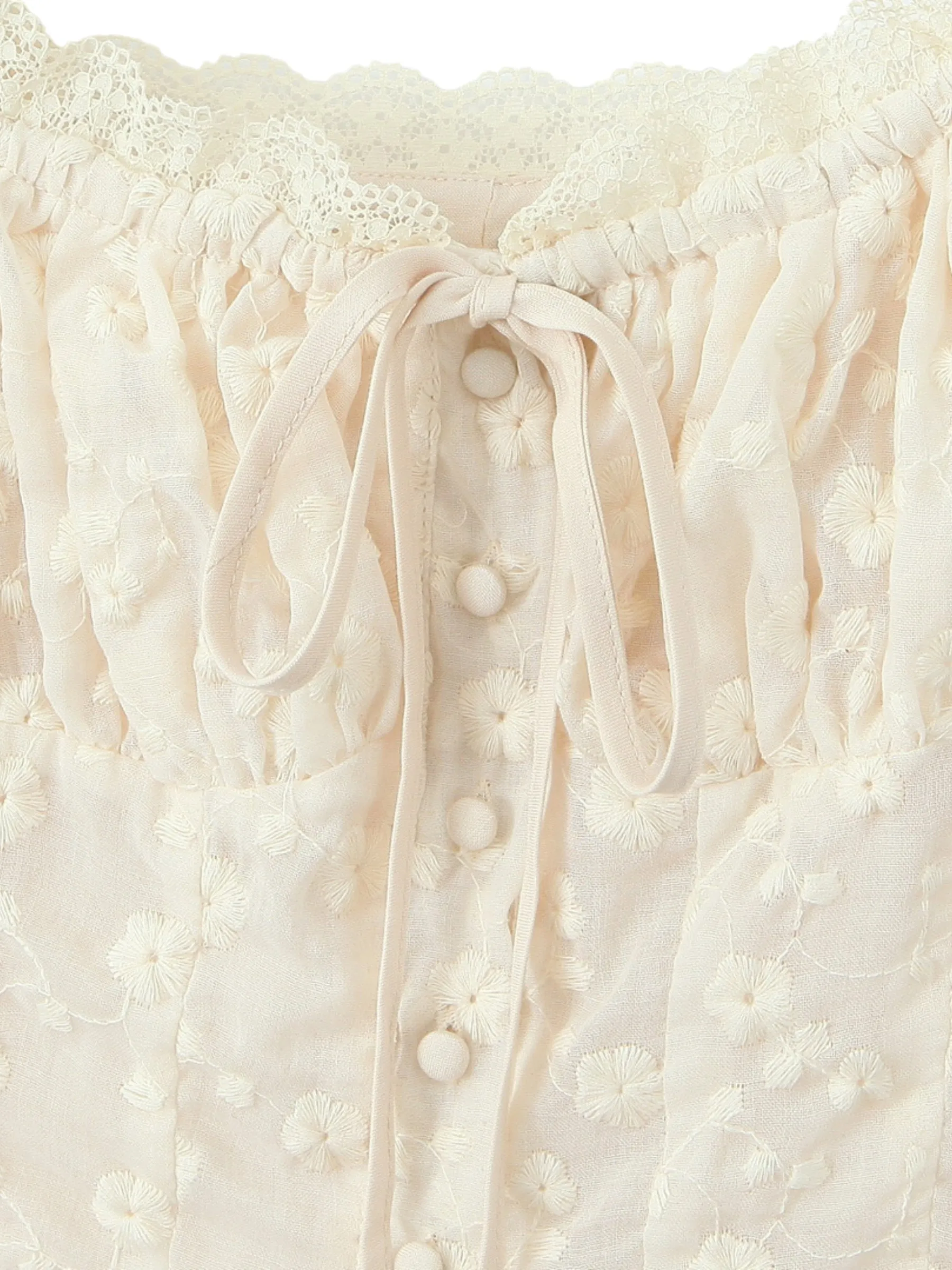 Leslie Square Collar Lace Top