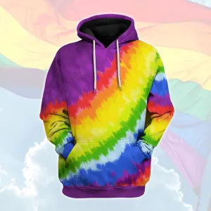 LQBTQ  Rainbow Hoodie T-shirt Tops