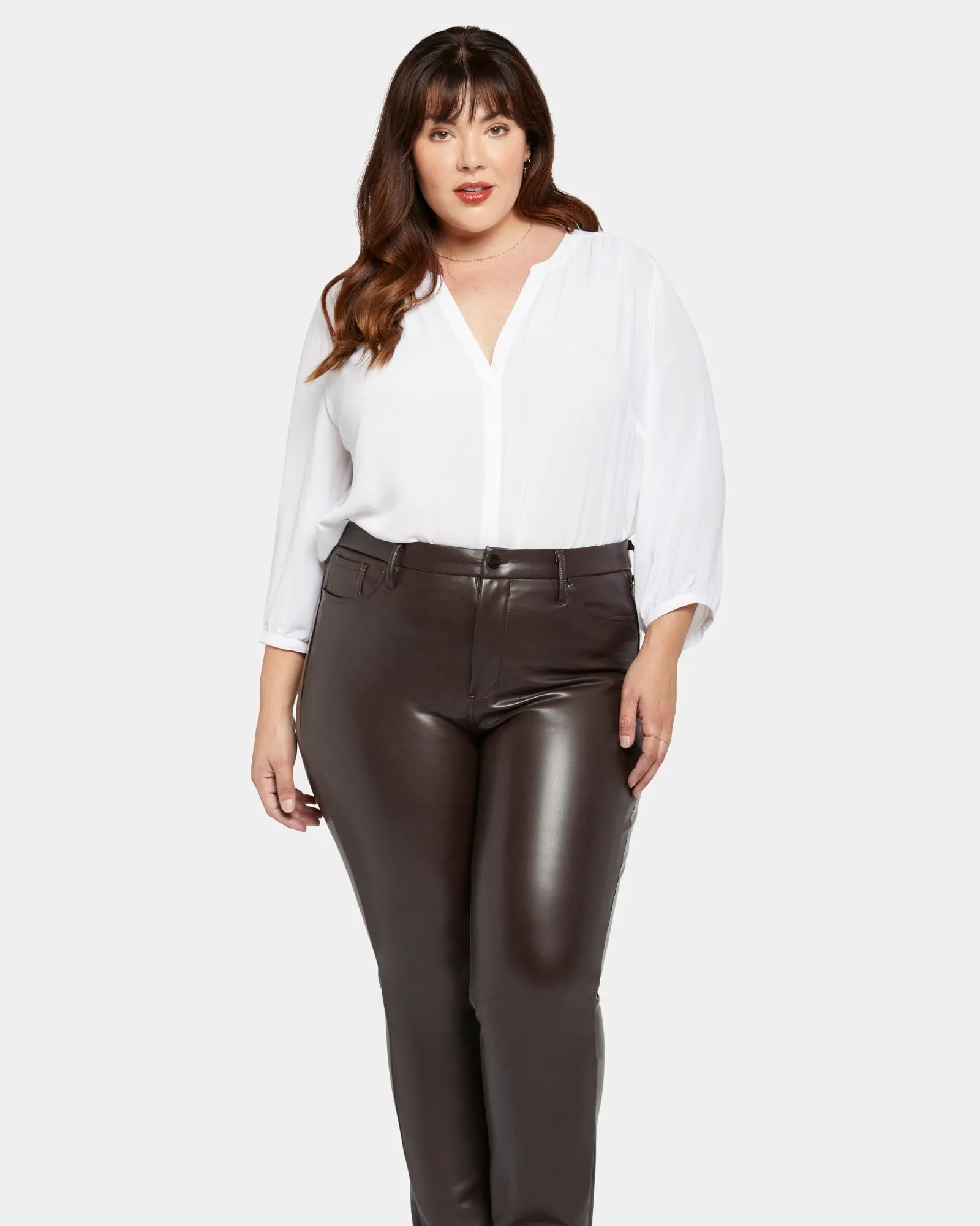 Marilyn Straight Leg Pant | Cordovan