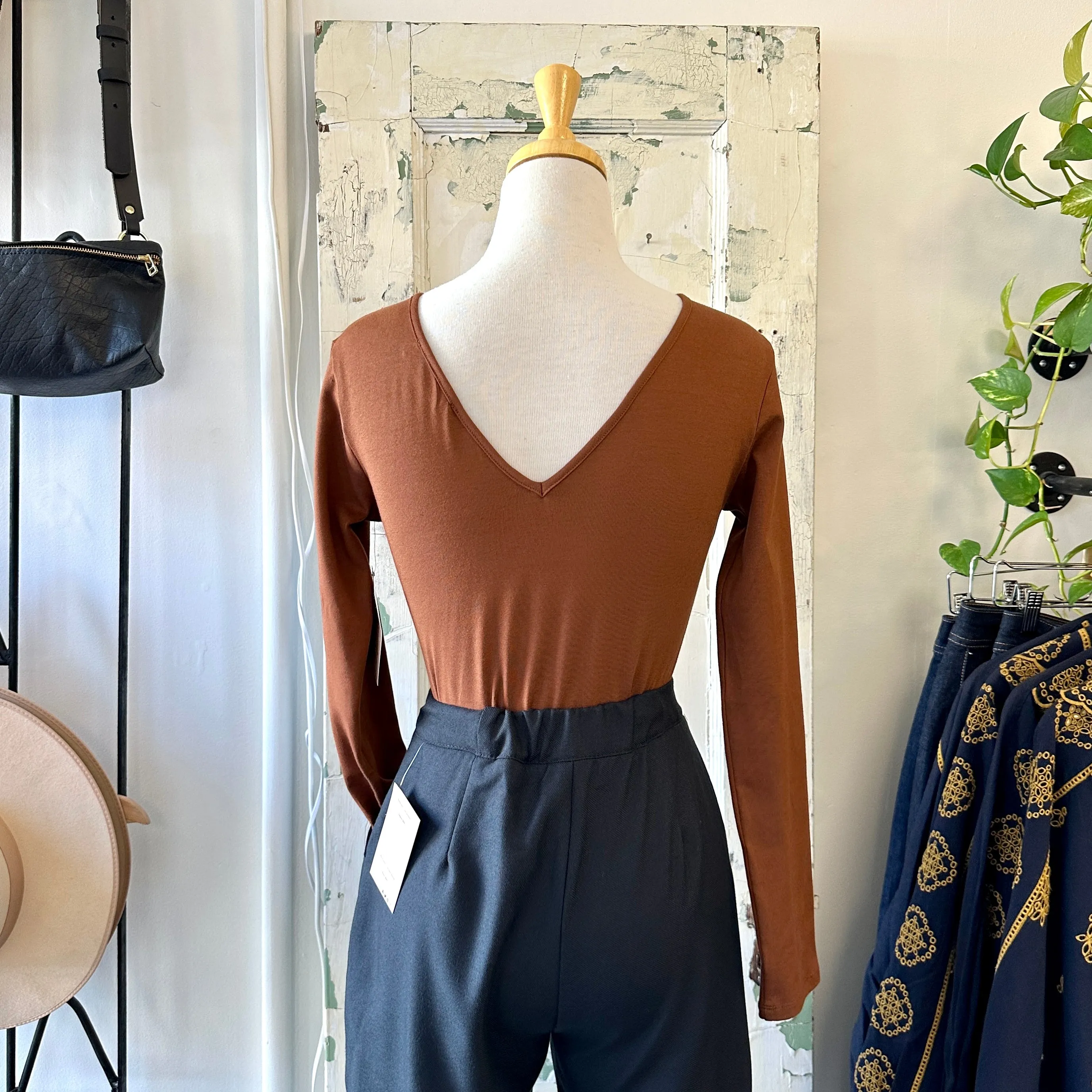 Meemoza // Jane Top Cognac