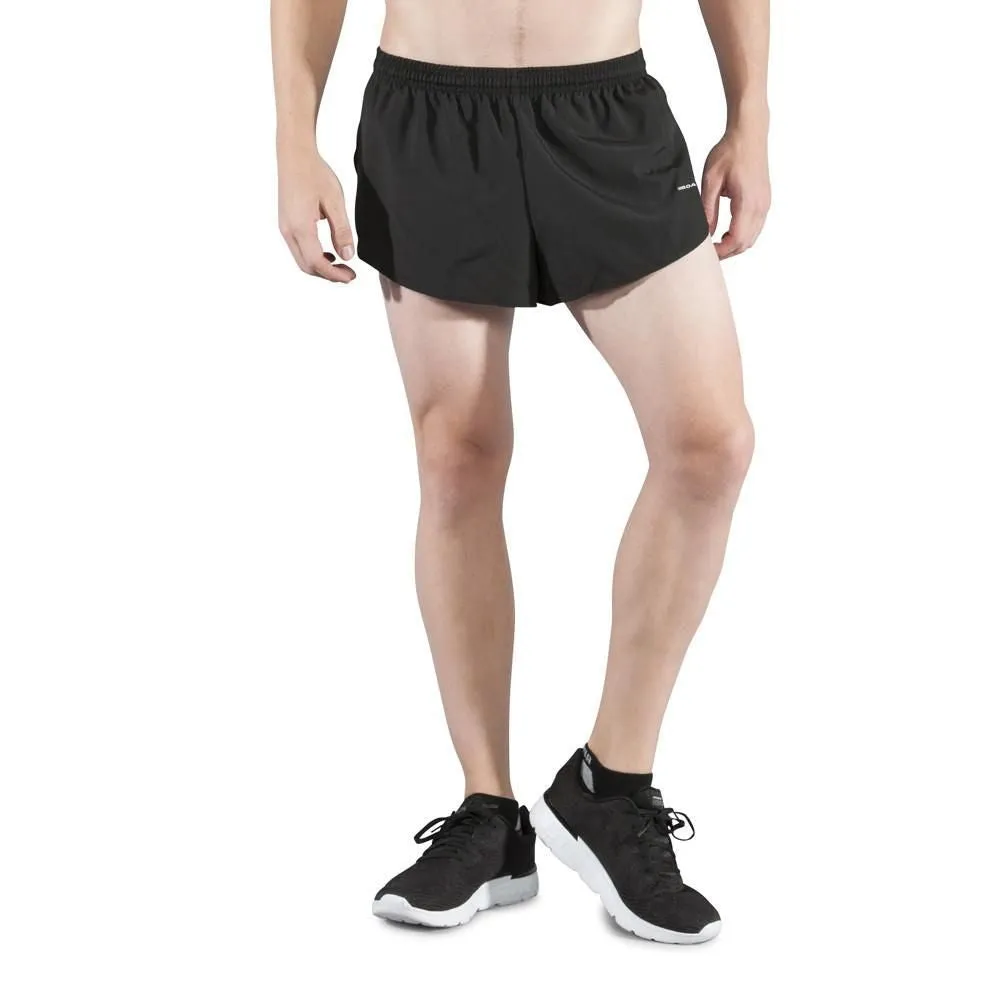 Men's Solid 1" Elite Split Shorts - Black